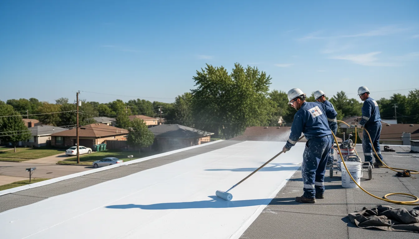 Commercial roof coating in Poplar, MT near me